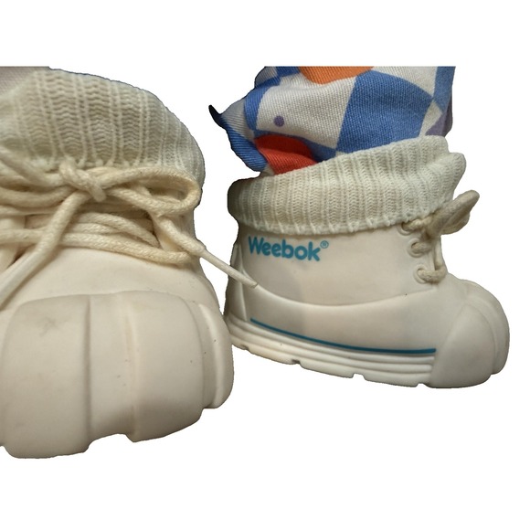 Vintage 1988 Cabbage Patch Kids Doll Blonde Blue Eyes Weebok Shoes Hasbro Outfit - Picture 3 of 7